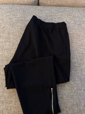 Eloquii Black Elastic Waist Pull-On Pants